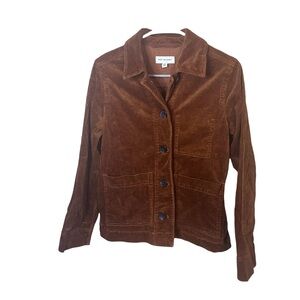 Free Assembly Orange Corduroy Chore Jacket XS